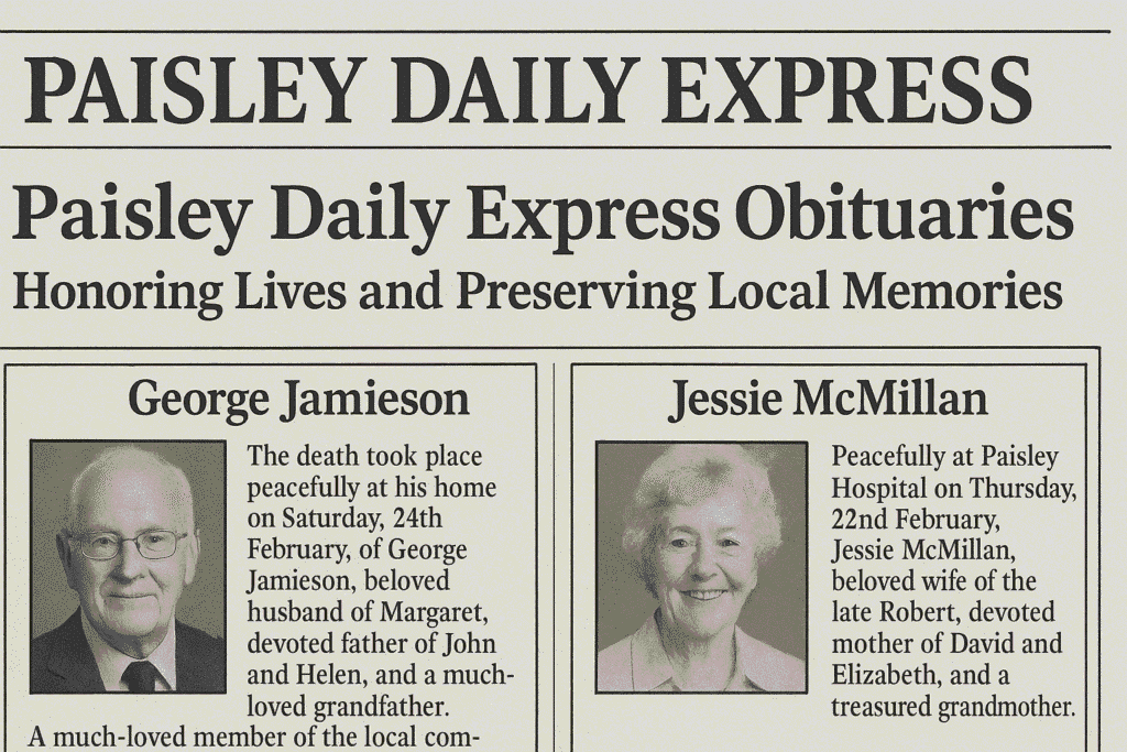 paisley daily express obituaries