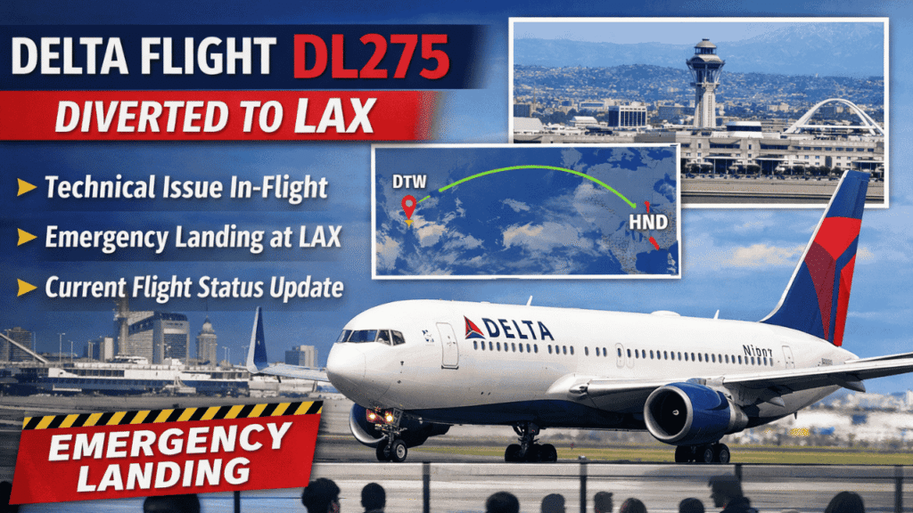 delta flight dl275 diverted lax status