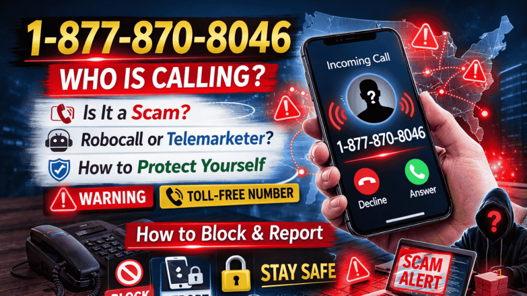 18778708046: Who Is Calling from 1-877-870-8046 and Is It Safe? 18778708046