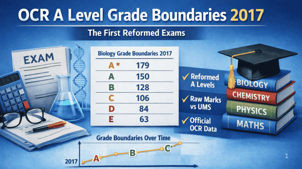 OCR A Level Grade Boundaries 2017: The Definitive Guide to the First Reformed Exams ocr a level grade boundaries 2017