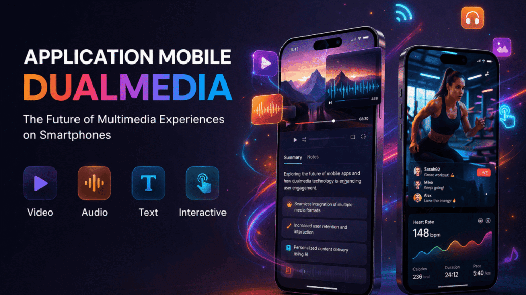 application mobile dualmedia