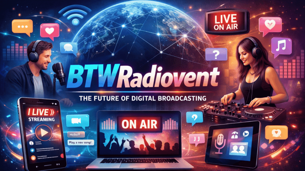 Hosted Online Radio Event BTWRadiovent: The Future of Digital Broadcasting hosted online radio event btwradiovent
