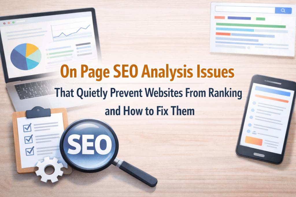 14 On Page SEO Analysis Issues That Quietly Prevent Websites From Ranking and How to Fix Them