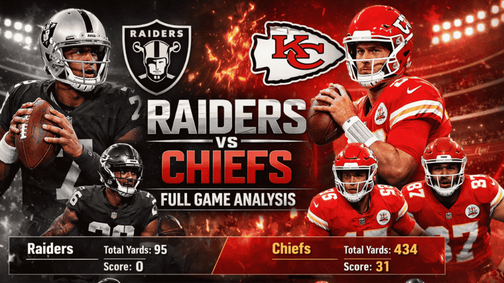 las vegas raiders vs kansas city chiefs match player stats