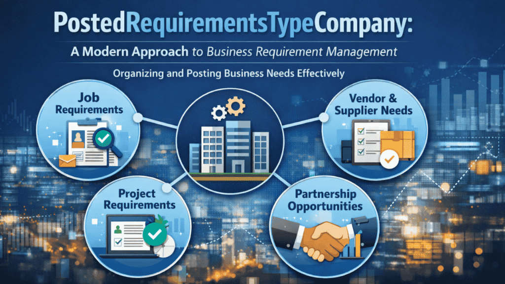 PostedRequirementsTypeCompany: A Modern Approach to Business Requirement Management postedrequirementstypecompany