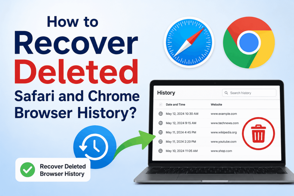 How to Recover Deleted Safari, Chrome Browser History