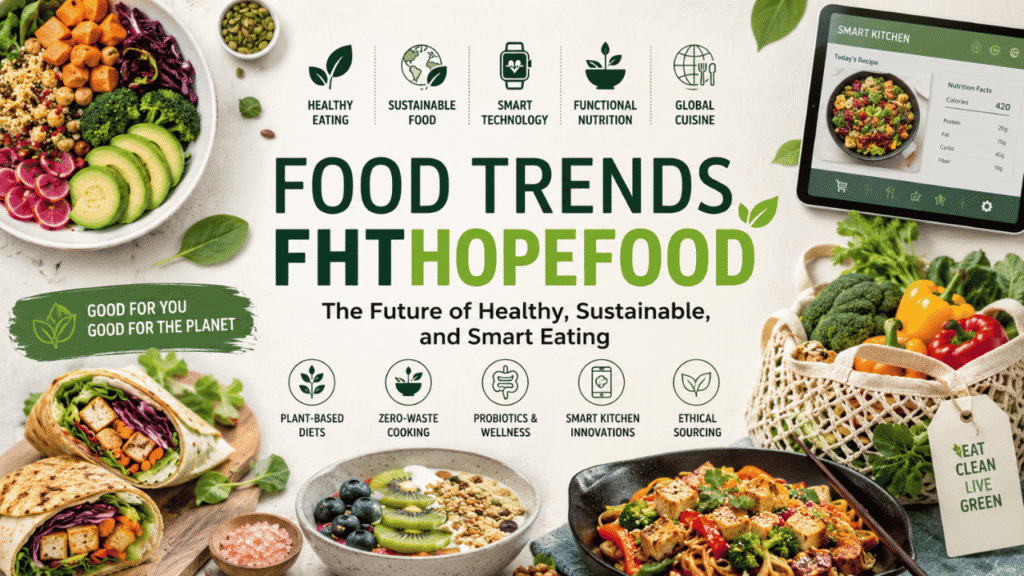 Food Trends FHTHopeFood: The Future of Healthy, Sustainable, and Smart Eating food trends fhthopefood