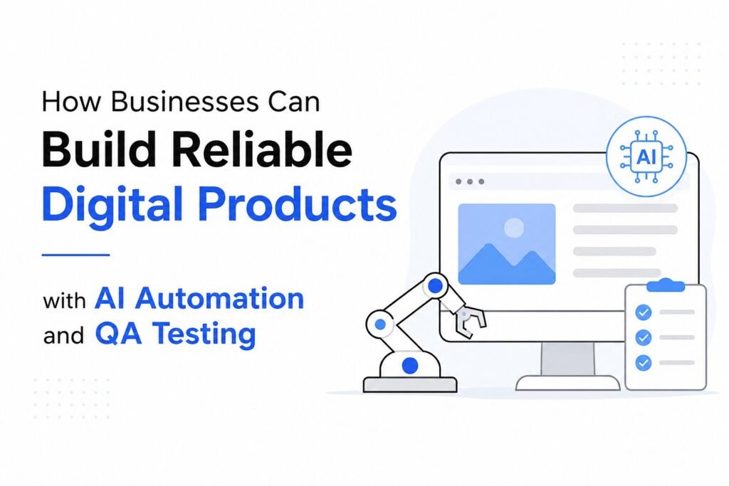 How Businesses Can Build Reliable Digital Products with AI Automation and QA Testing