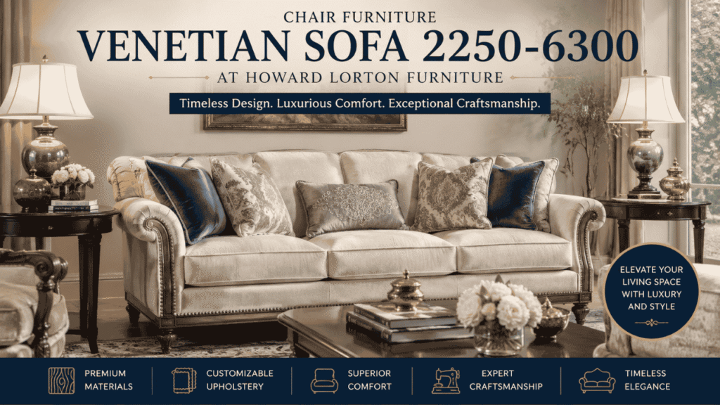 chair furniture venetian sofa 2250-6300 at howard lorton furniture