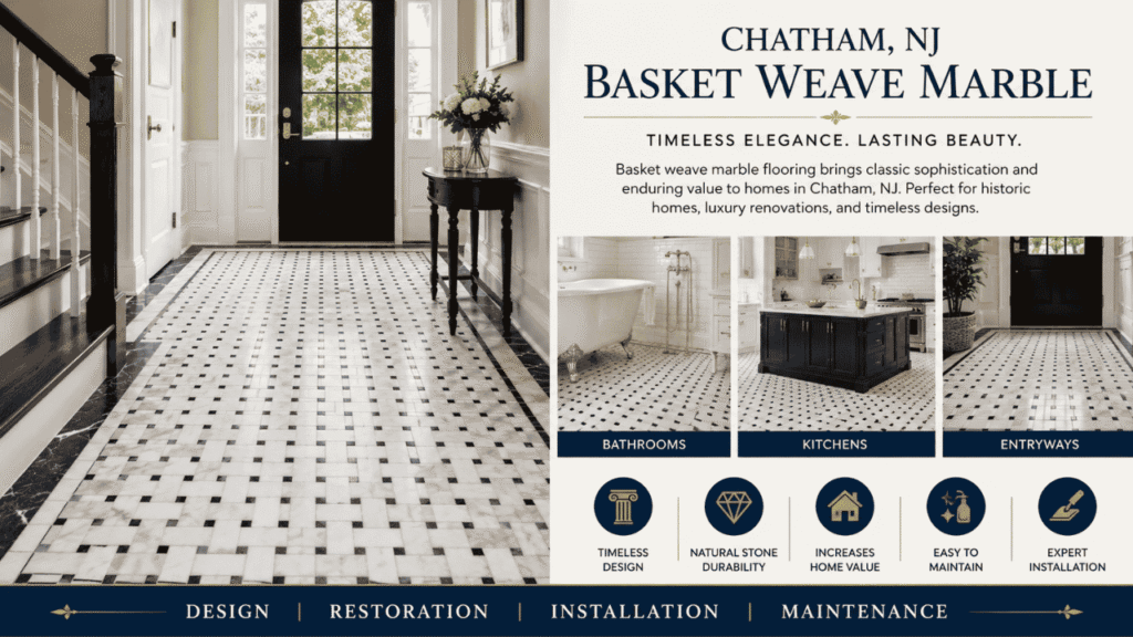 chatham nj basket weave marble
