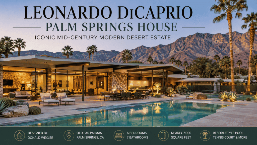 Leonardo DiCaprio Palm Springs House: The Iconic Mid-Century Modern Desert Estate leonardo dicaprio palm springs house