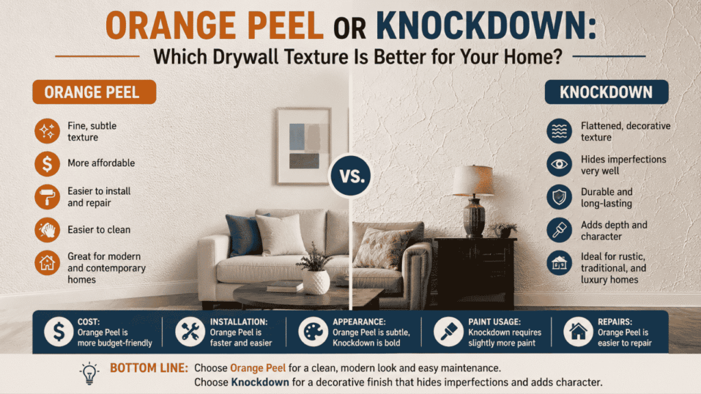 orange peel or knockdown