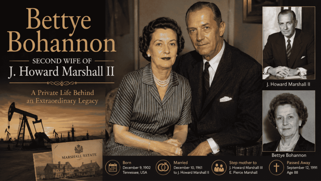 Bettye Bohannon: The Private Life of J. Howard Marshall II’s Second Wife bettye bohannon
