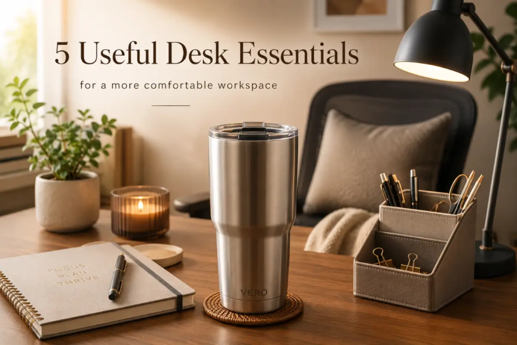 5 Useful Desk Essentials for a More Comfortable Workspace Desk Essentials