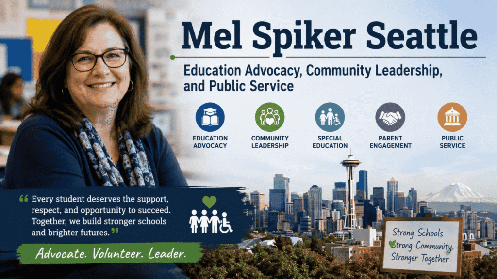 Mel Spiker Seattle: Biography, Education Advocacy, Community Leadership, and Public Service mel spiker seattle