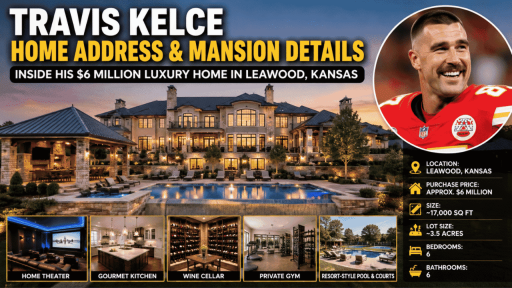 Travis Kelce Home Address: House, Location, Mansion Features, and Real Estate Guide travis kelce home address