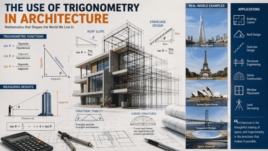 Use of Trigonometry in Architecture: Importance, Applications, and Real-World Examples