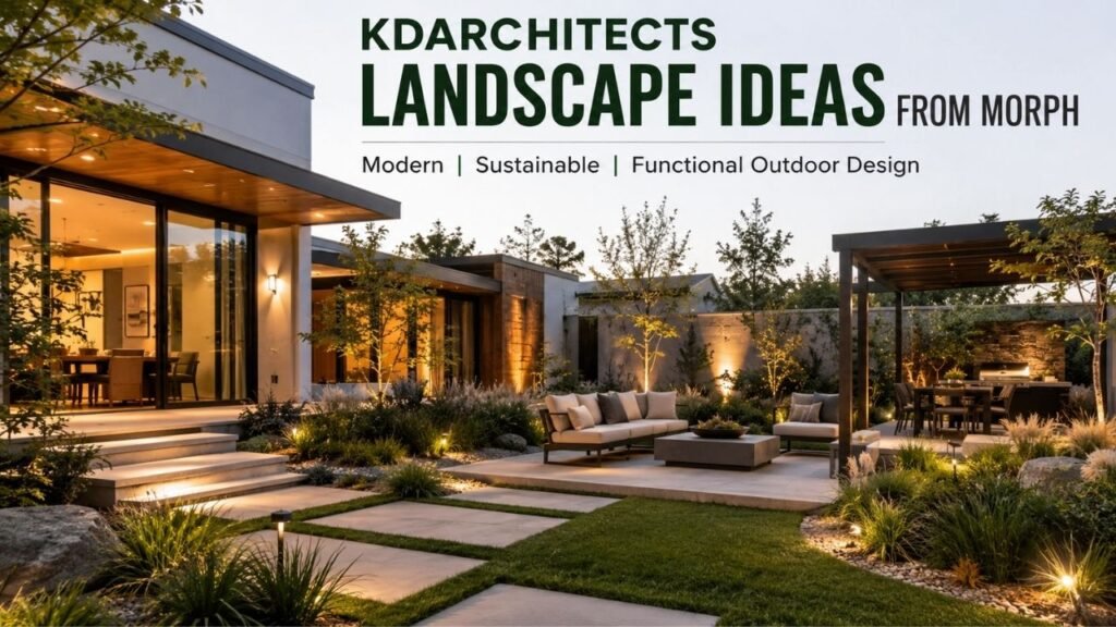 KDArchitects Landscape Ideas From Morph: A Guide to Modern and Sustainable Outdoor Design kdarchitects landscape ideas from morph