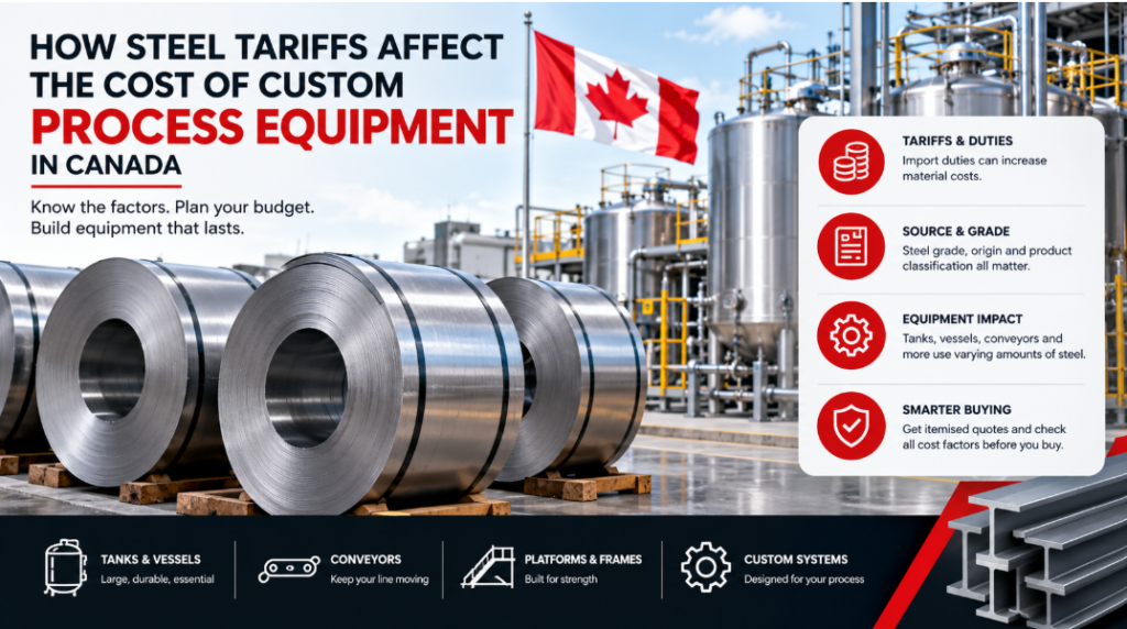 How Steel Tariffs Affect the Cost of Custom Process Equipment in Canada